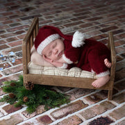 newborn clothing Christmas mohair hat  jumpsuit suit