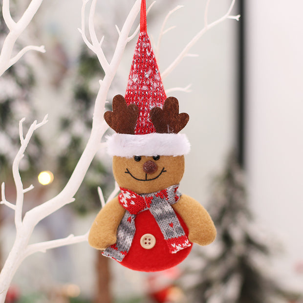 Christmas Decorations Christmas Tree Cartoon Doll Pendant