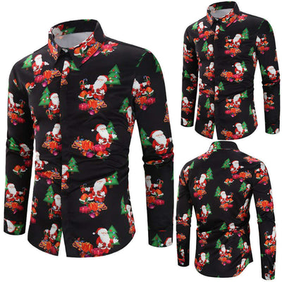 Men's Christmas Shirt Foreign Trade Men's Clothing